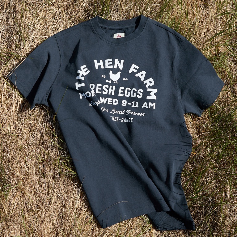Printed Vintage Tee Navy 5